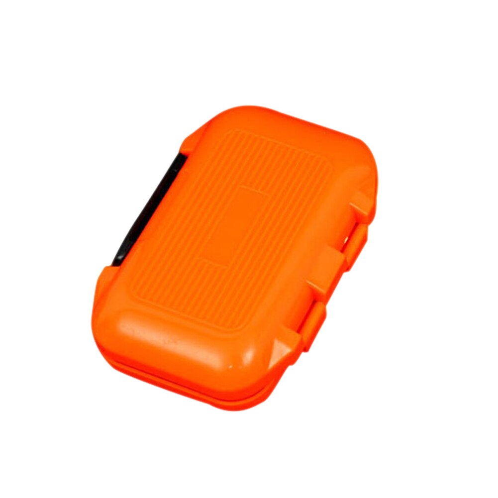 Newly Waterproof Fishing Lure Storage Case Double Side Sea Boat Distance Carp Fly Tackle Box 19ing: orange s