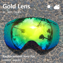 Sunny Bewolkt Lens Voor Ski Bril GOG-201 Anti-Fog UV400 Grote Sferische Ski Bril Sneeuw Bril Brillen Lenzen (alleen Lens)