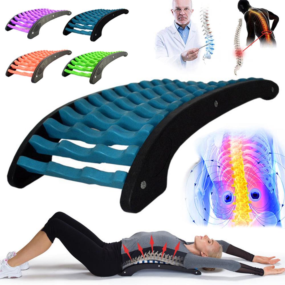 VamsLuna Back Massager Stretcher Spinal Orthosis Equipment Relax Stretcher For Lumbar Support Spine Pain Relief Chiropractic