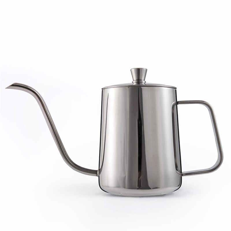 Drip Kettle 600/350/240ml Coffee Pot Non-stick Coating Food Grade Stainless Steel Gooseneck Drip Kettle Swan Neck Thin Mouth