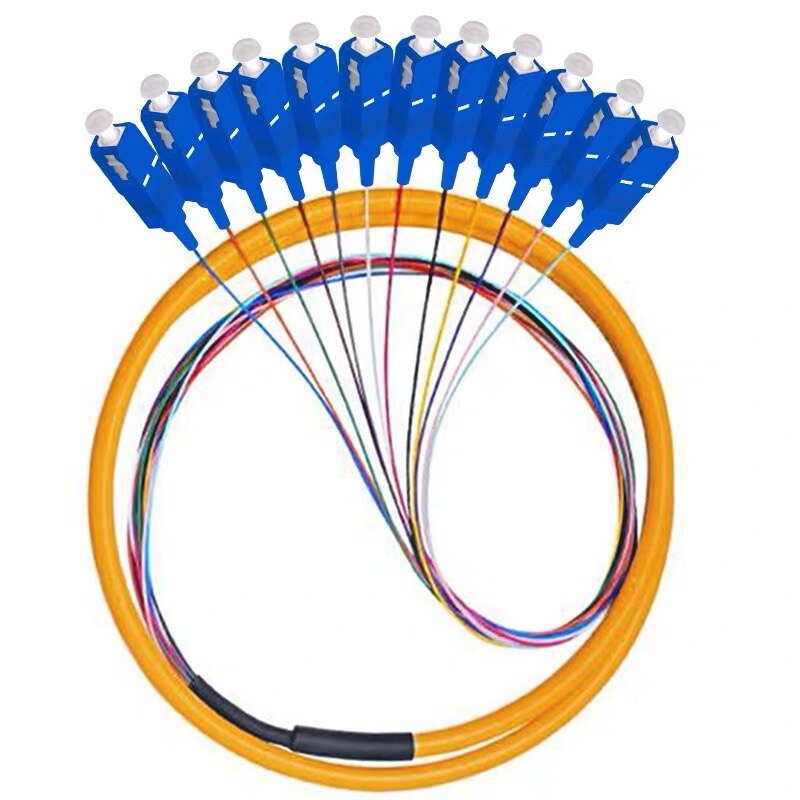 12 Strand 9/125 Fiber Optic Pigtail 1.5m SC/UPC Single Mode