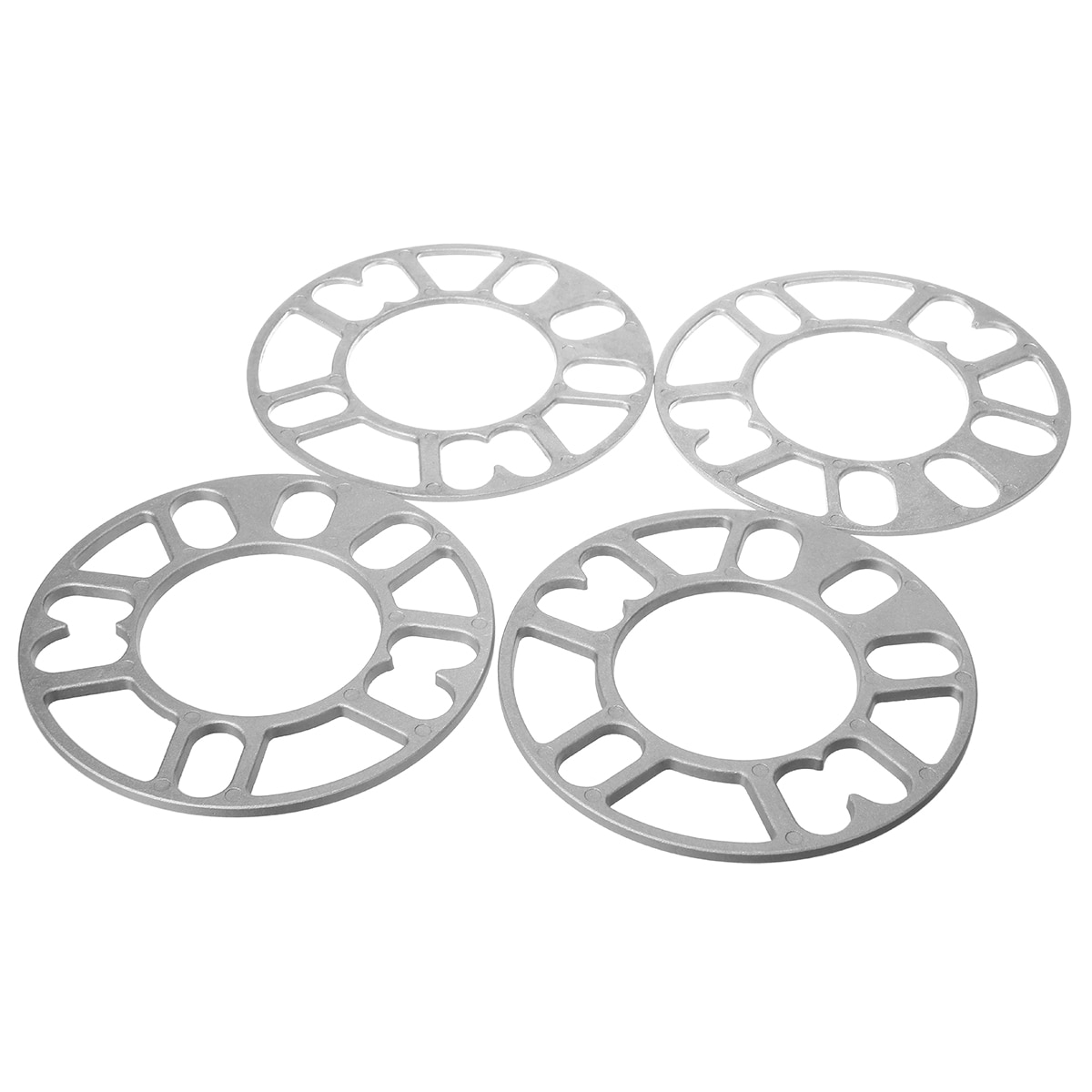 Mayitr 4 stk legeret aluminium 3mm 5mm hjul afstandsstykker shims plade 4 5 studs til 4 x 100 4 x 114.3 5 x 100 5 x 108 5 x 114.3 5 x 120