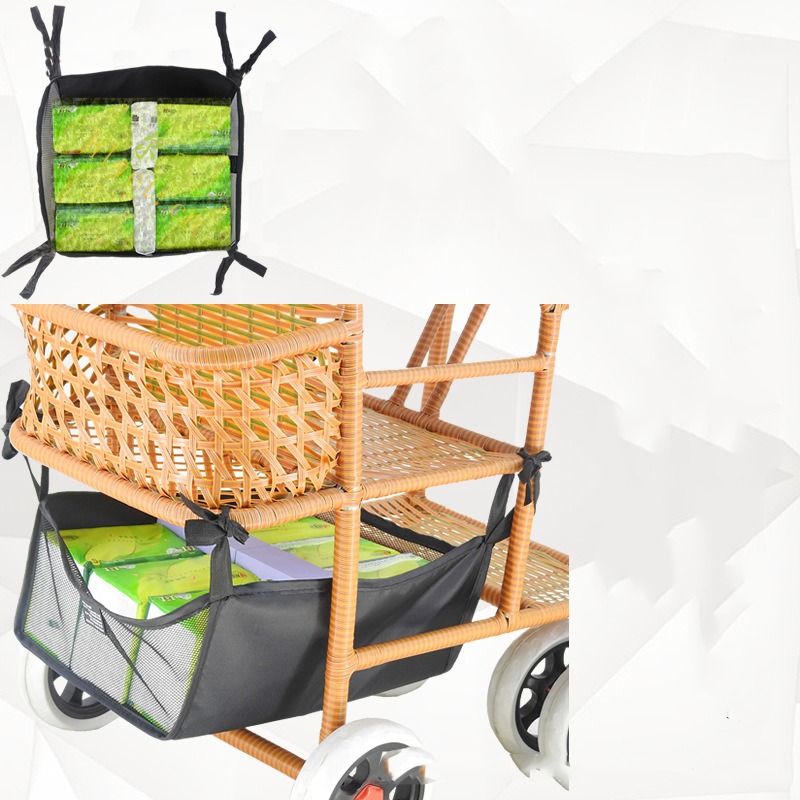 Portable baby stroller basket newborn hanging infant accessories stroller bottom organizer bag