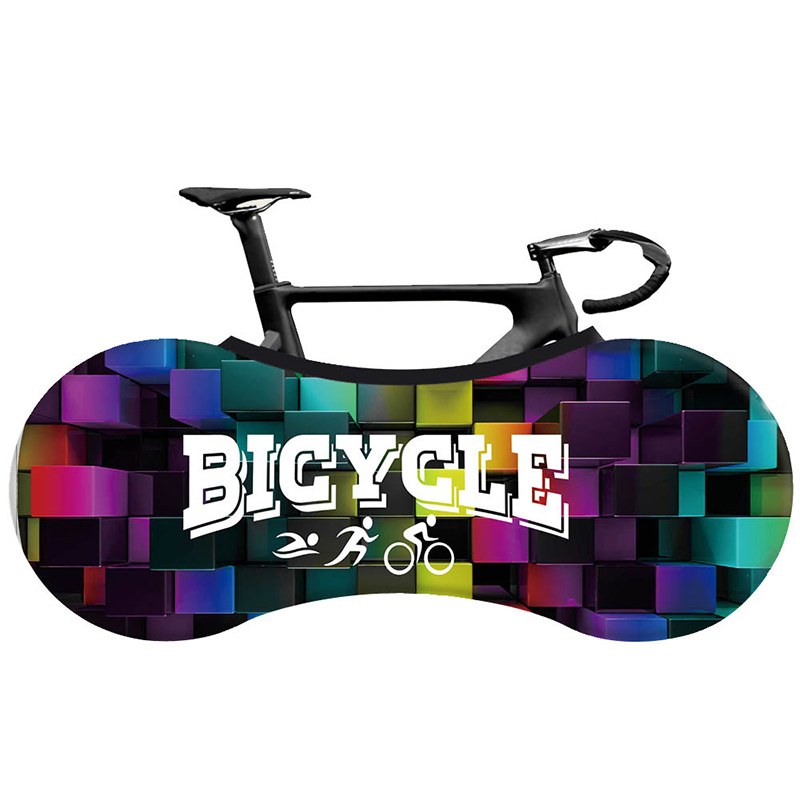 Hssee cykelbetræk elastisk mælkesilke farverig racercykel indendørs støvbetræk 26 “ -28 ” cykeltilbehør: 12