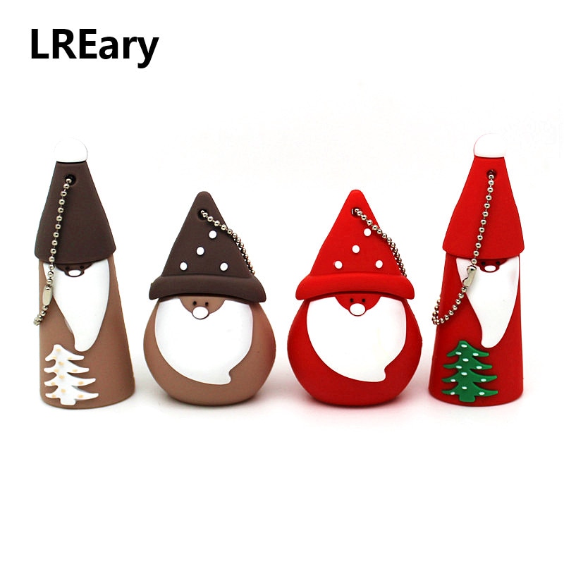 Cartoon sneeuwpop usb-stick kabouter pendrive 4gb 8gb 16gb 32gb mini schattige kerst pen driver goblin usb-geheugenstick