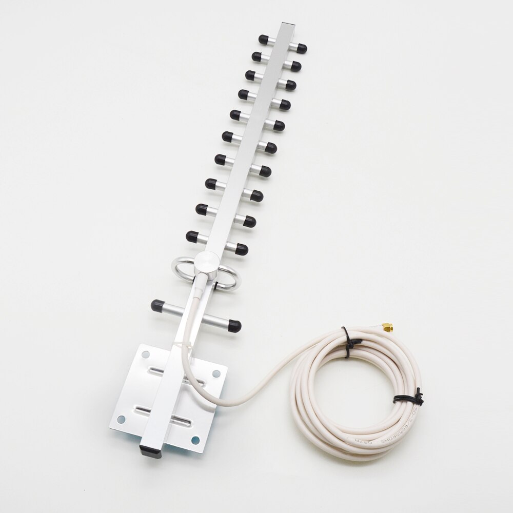 SMA 2.4GHz 15 DBi Yagi Wireless WLAN 2.4g WiFi Receiver Signal Extender Aerial 0.3m 1.5m 3m 5m 10m For Modem PCI Card Router