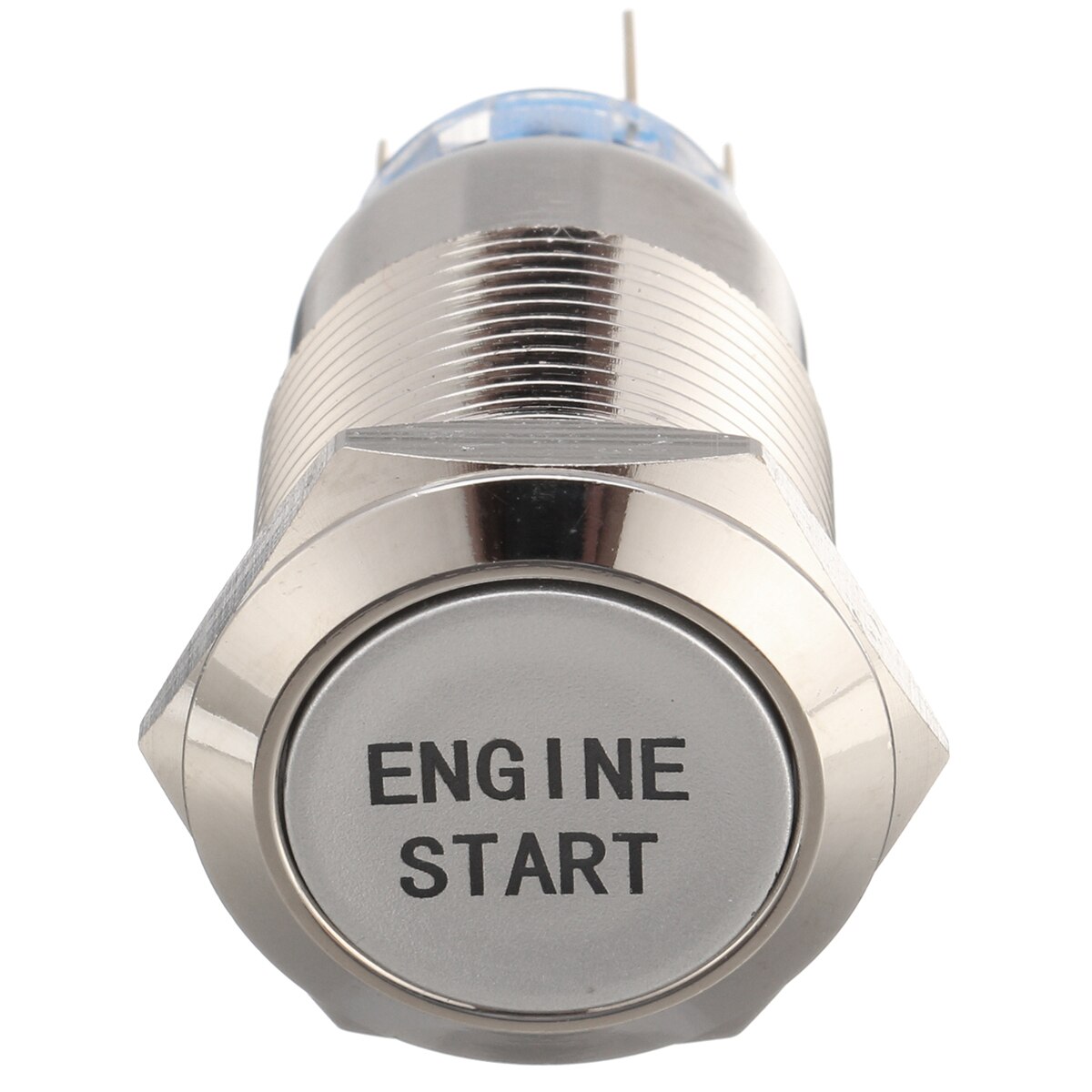 12V 19MM Car LED Push Button Switch Engine Start Momentary Starter Switches Aluminum Waterproof