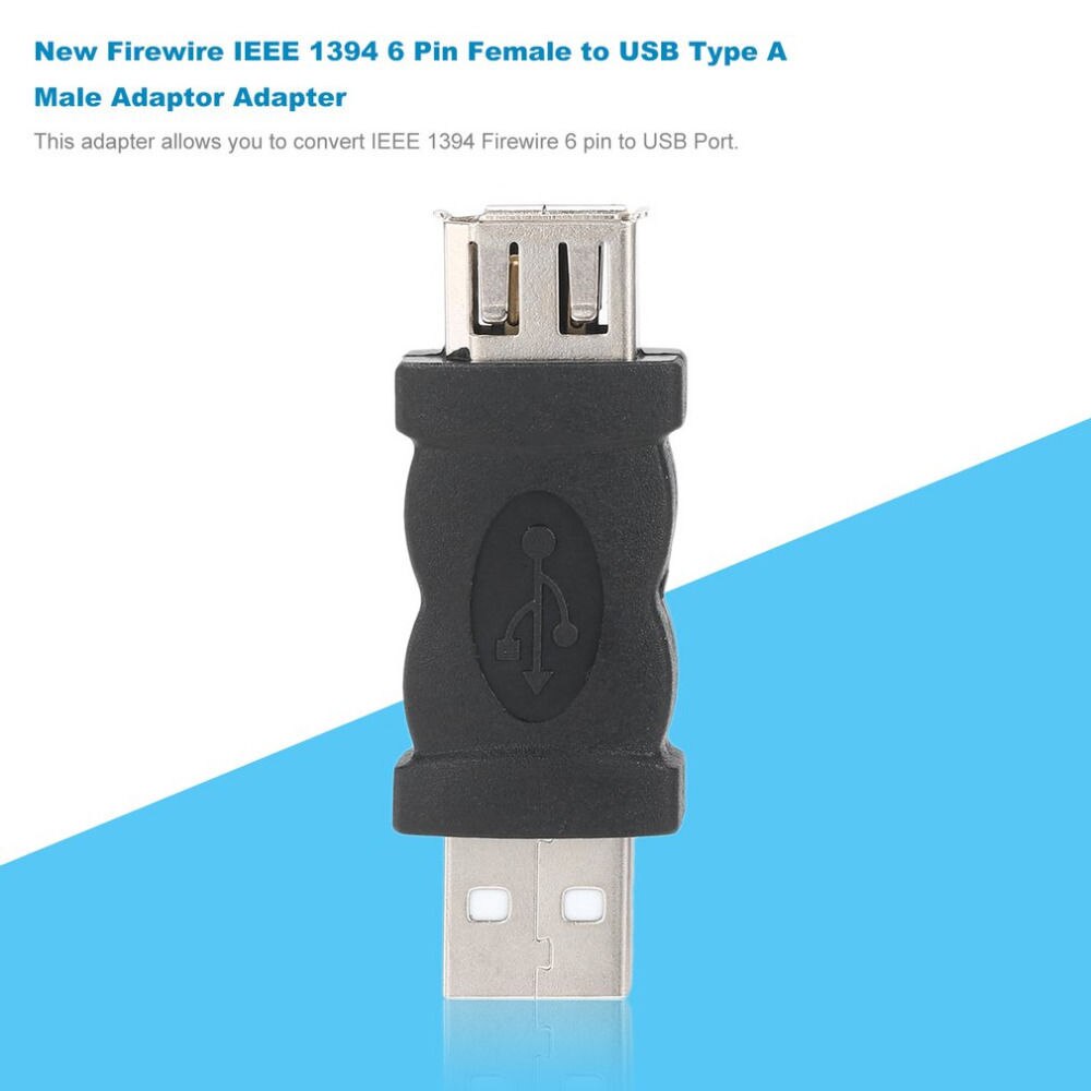 Firewire Ieee 1394 6 Pin Female Naar Usb Type A Male Adapter Adapter