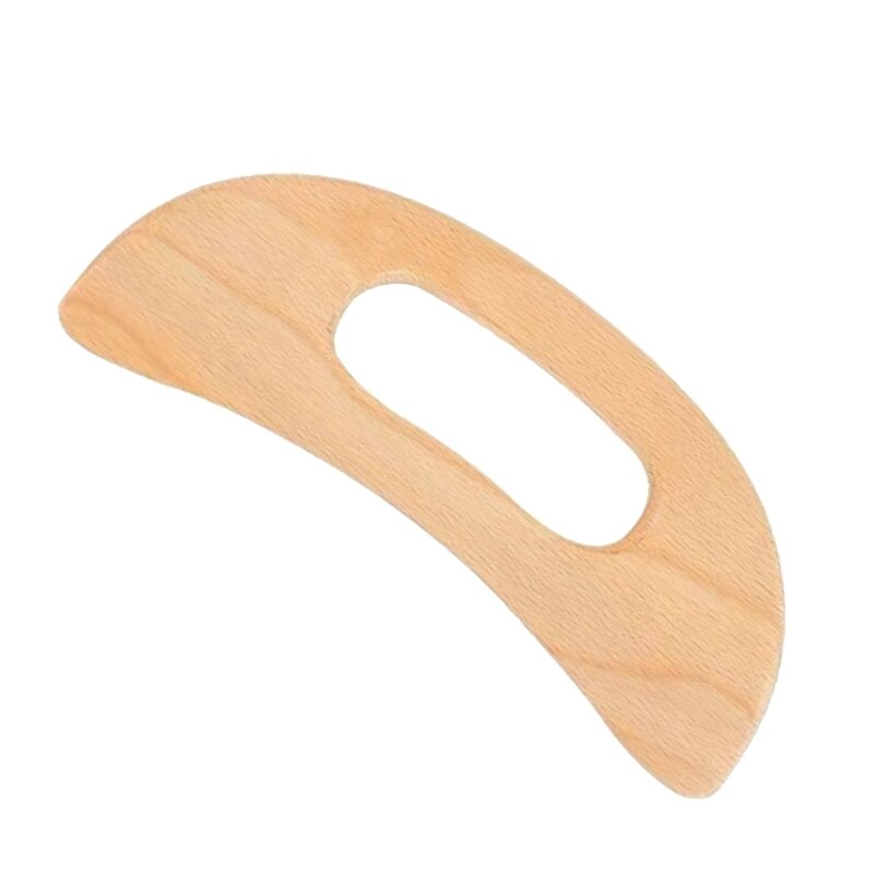 Q1QD Wooden Guasha Tools Anti Cellulite Massage Tool Wood Lymphatic Drainage Paddle Gua Sha Massage