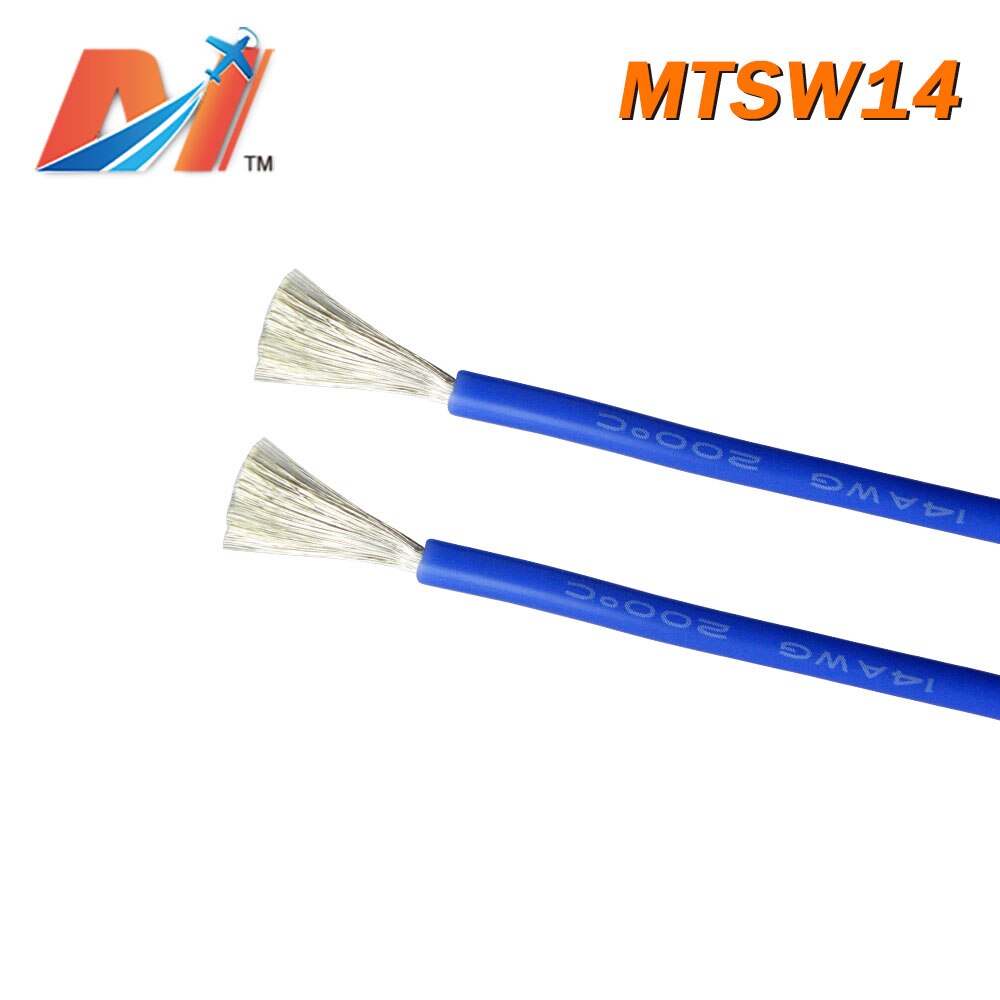 Maytech Clearance (1meter) power silicon wire AWG14 BLUE COLOR