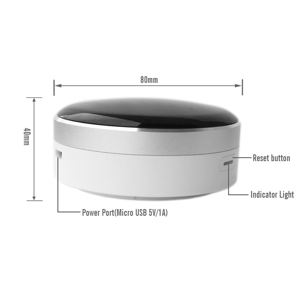 WiFi-IR Remote IR Control Wi-Fi(2.4Ghz) Enabled Infrared Universal Remote Controller For Air Conditioner TV DVD Using Tuya