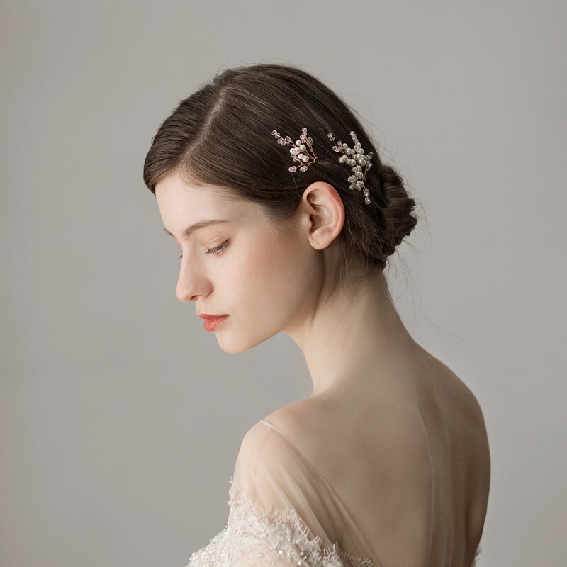 O386 Wykonany ręcznie piękny Koraliki ślubny szpilka koreańnarty szpilki robić włosów robić ślubnej fryzury dla kobiety ślubne akcesoria robić włosów ślubny treska