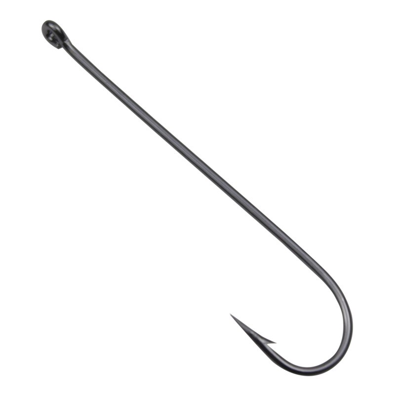 Carlisle bulk long handle hook with extra long tube pay sea fishing hook with barb oblique mouth eel, mackerel, pomfret hook