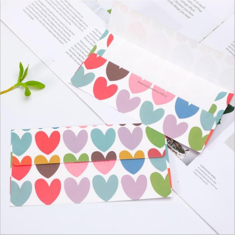 5pcs/pack Floral Envelope Cute Paper Award Stationery Writing Office Envelope Letter Paper