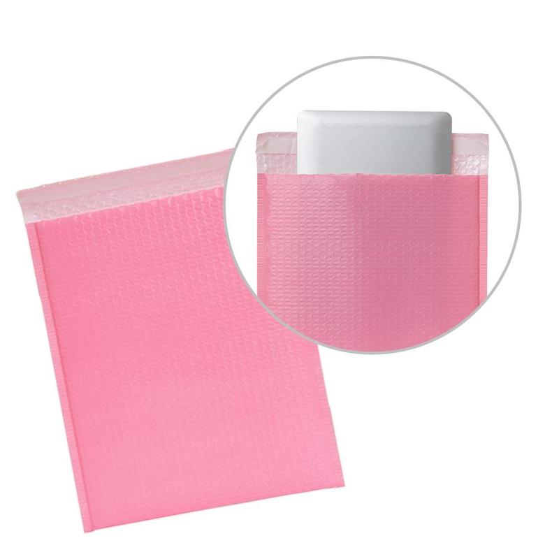 5size Pink Bubble Envelope Bag Poly Bubble Mailer Waterproof Envelopes Composite Bag Mailing Self Sealing Padded Shockproof L7F6