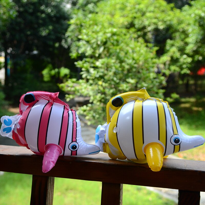 2pcs Seafood Inflatable Sea Animals Tropical Fish Adornment Animal Toys Bath Water Colorful Pvc The Kindergarten Toy Child