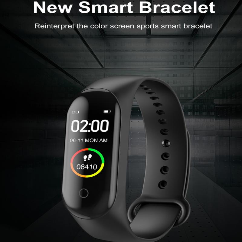 M4 Smart Band Fitness Trcker Sport Bracelet Pedometer Heart Rate Blood Pressure Bluetooth Health Wirstband Waterproof Smartband