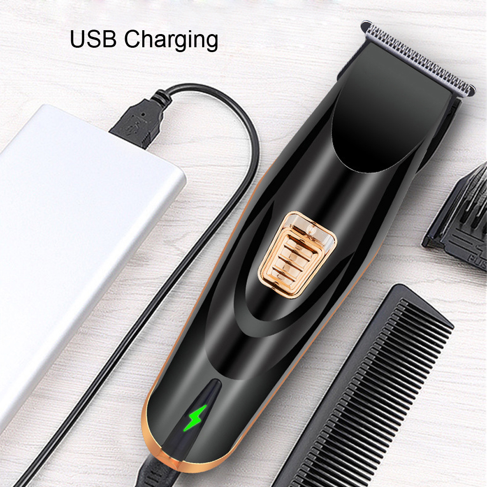 Hair Clipper 0.1mm Blade USB Charging Powerful Electric Hair Trimmer Home Barber Hairstyle Tool Head Shaver Machine