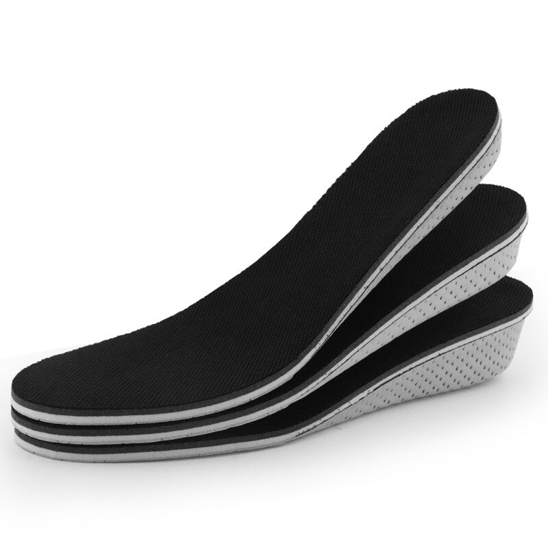 Semelles en mousse à mémoire de forme pour chaussures unisexes, 1 paire d'inserts de souliers respirants et durs, rehausseur de talon