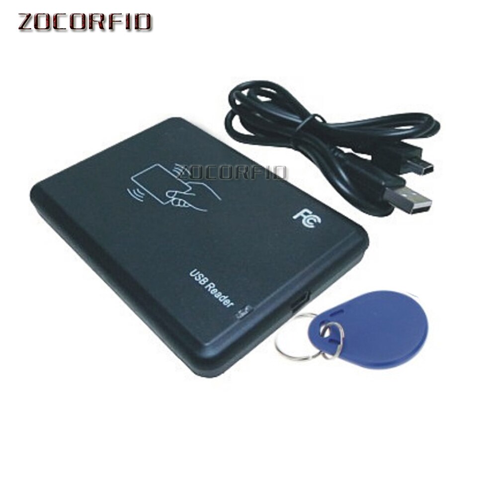 15 kinds format ouput USB 125KHZ RFID Reader EM4100 TK4100 125khz ID Contactless Card Support: Type A