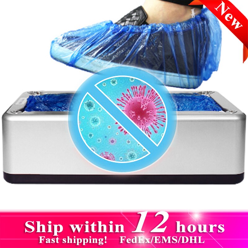 Máquina de cobertura de zapatos automática, dispositivo para cubrir zapatos automático, dispensa cubiertas desechables para el calzado, limpia y ordenada, se puede utilizar en hogar, compañías y oficinas