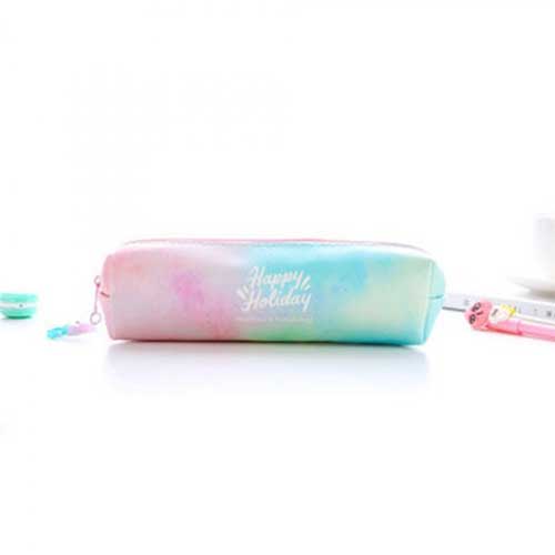 Dream Unicorn Pencil Case for Girls School Supplies Super Big School Stationery Pencil Box Pencilcase korean kawaii bag: A-Style-White letter