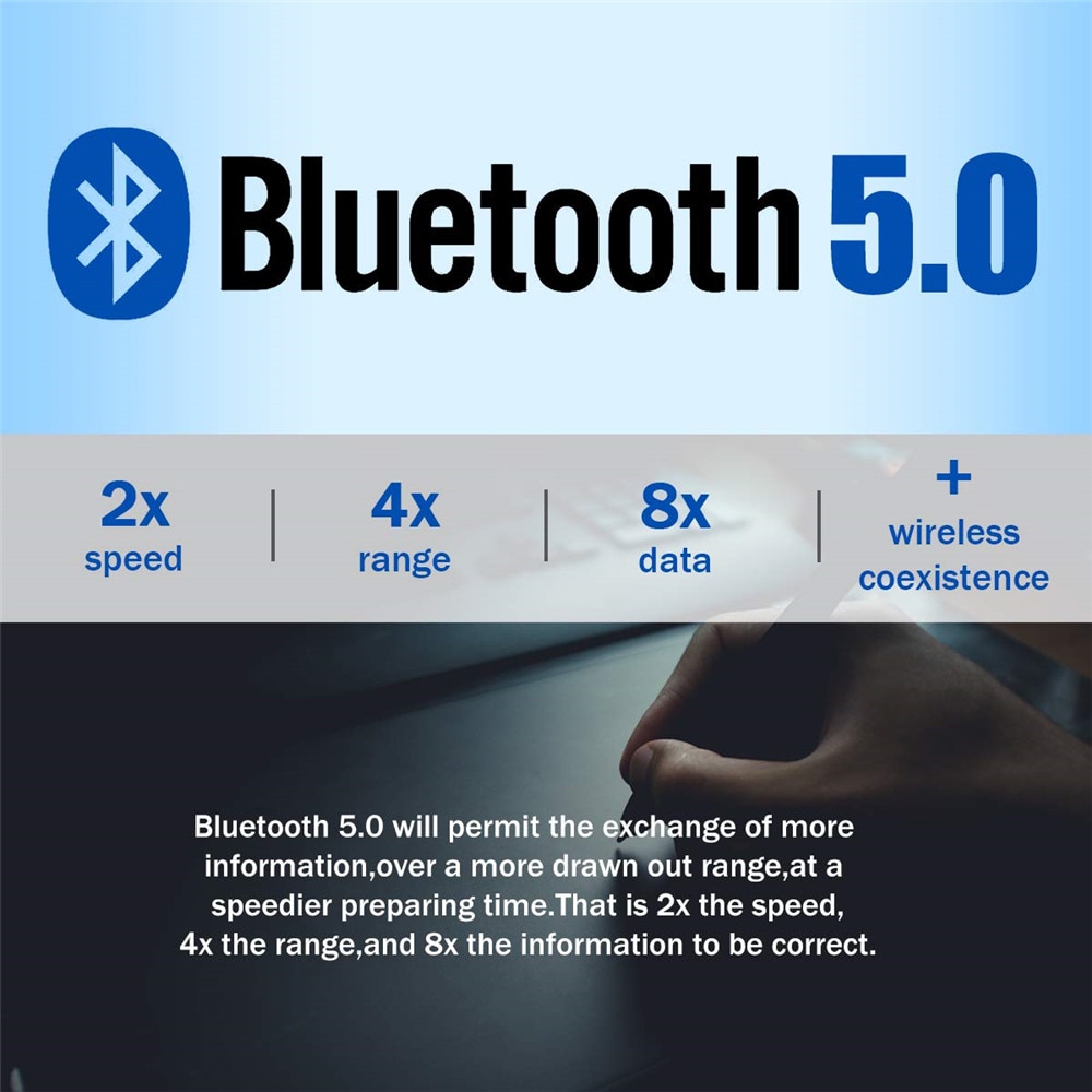 Kebidumei USB Bluetooth Adapter Realtek 8761 Bluetooth 5.0 Dongle For Computer PC Speaker Mouse Music Audio Receiver Adapter