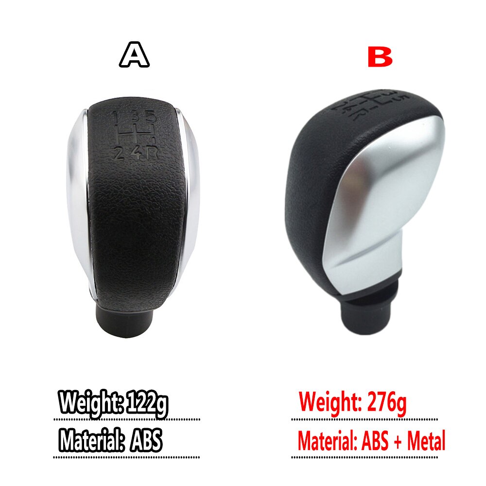 MT 5 Geschwindigkeit Schaltknauf für Peugeot 306 406 307 308 407 106 206 107 207 301 605 807 3008 5008 Partner für Citroen C2 C3