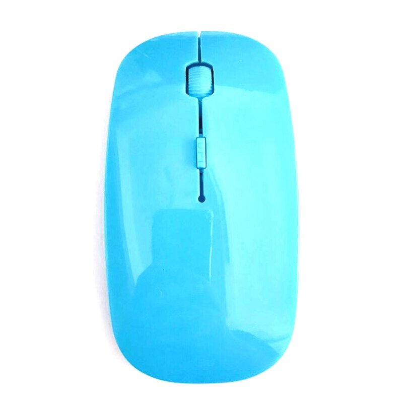 Mouse Super sottile del ricevitore 1600G del Mouse senza fili ottico del Computer 2.4 DPI USB per il Computer portatile del PC A: blue