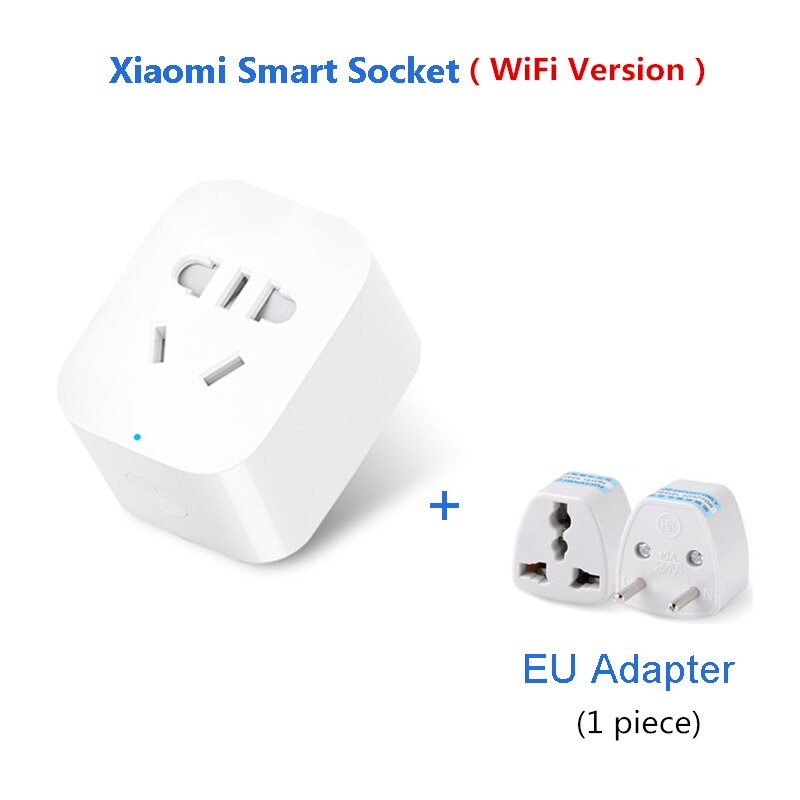 Original Xiaomi MiJia Mi Smart Power Socket Plug Basic Wireless WiFi APP Remote Control Timer Switch Powercube WiFi version: WiFi Add EU Adapter