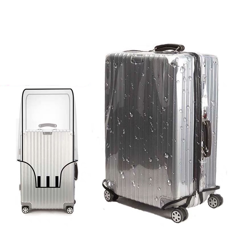 Transparente PVC-Gepäckabdeckung Wasserdichtes Wagen-Koffer Staubabdeckung Staubdichtes Reise zubehör