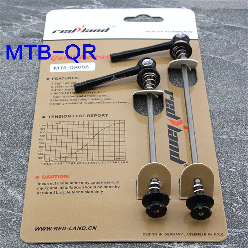 Bicycle Skewer Ti-alloy CNC Quick Release Handle Lever Mtb Mountain Road Bike Skewers Ultralight 52g/pair Universal Front Rear: heiseMTB