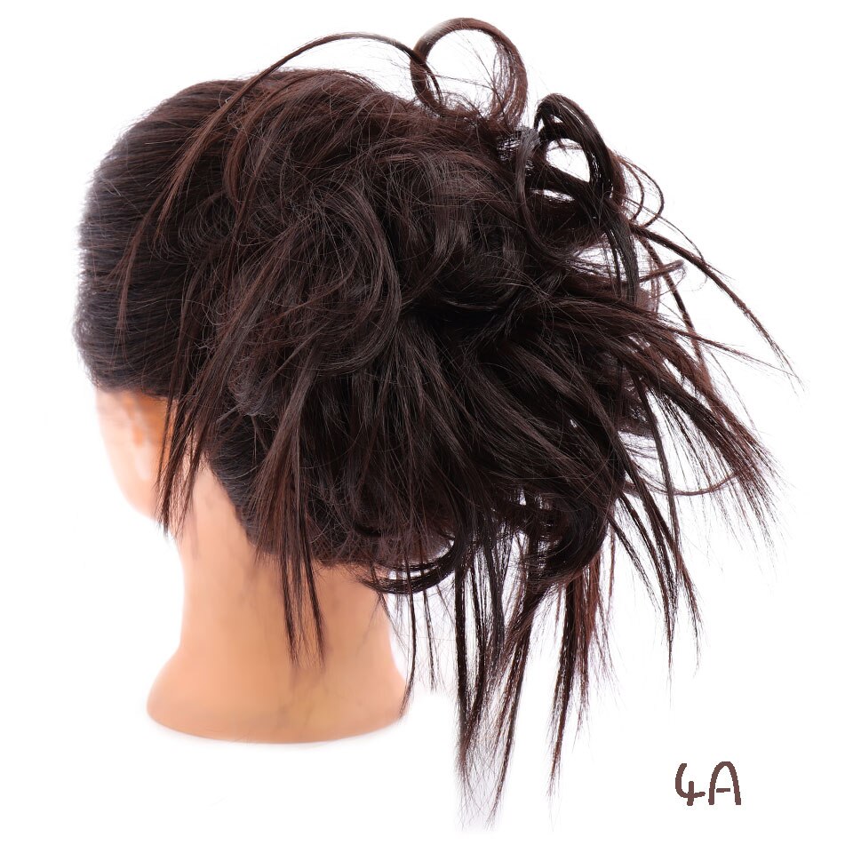 Shangke Synthetische Rommelig Chignons Messy Bun Paardenstaarten Weerstand Chouchou Wrap Haar Touw Rubber Band Hair Extensions Voor Vrouwen: Q17-4A
