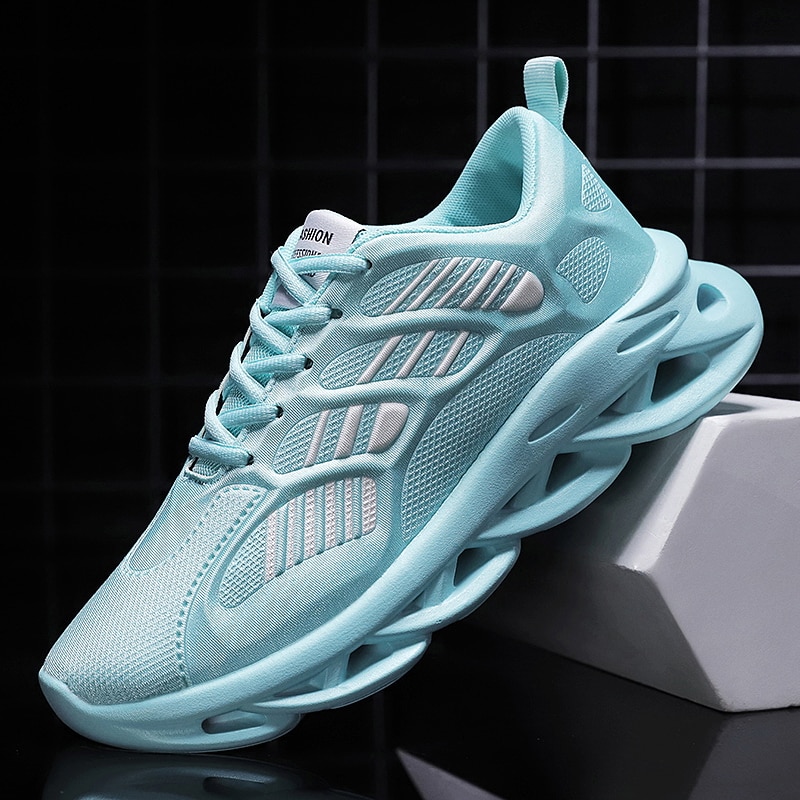 Männer Sport Schuhe Komfortable Grün Luft Gittergewebe herren Turnschuhe Mann Laufschuhe Ich bin Freien Flut Straße Plattform Stoff Schuhe