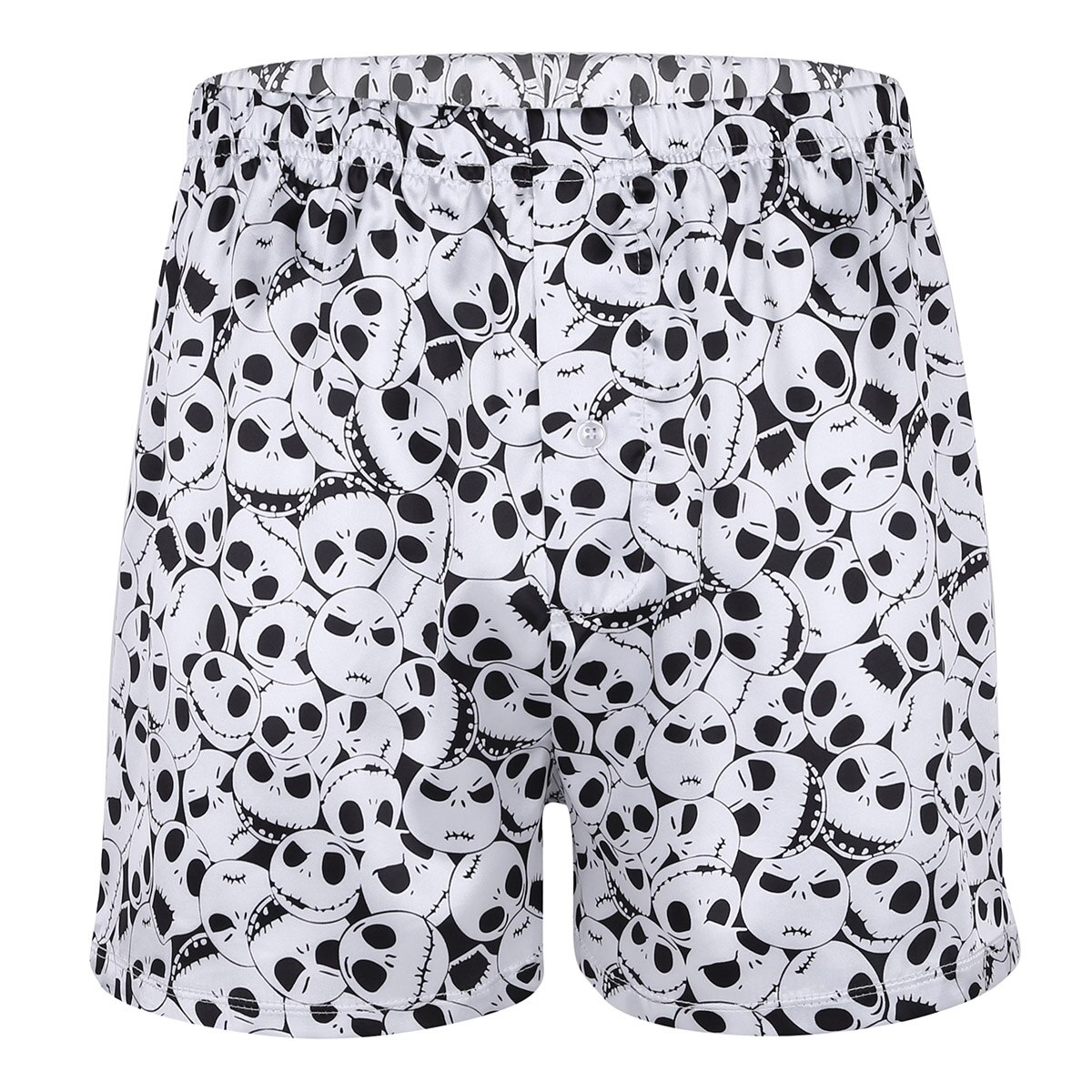 Heren kerst halloween schedel hoofden all over print boxershorts lichtgewicht losse sport lounge cosplay party korte broek: 2xl