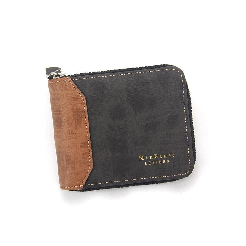Luxe Mannen Portefeuilles Mode Kaarthouder Portemonnee Multifunctionele Lederen Portemonnee Minimalistische Voor Mannelijke Rits Portemonnee Met Card Wallet: H