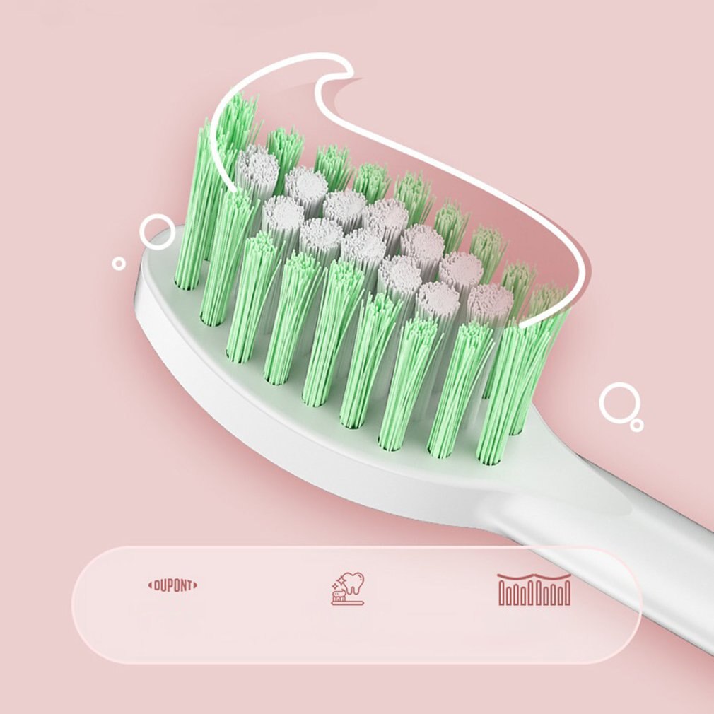 Toothbrush Multi Stage Acoustic Vibration Adult Waterproof Electric Toothbrush Rechargeable Practical Toothbrush White
