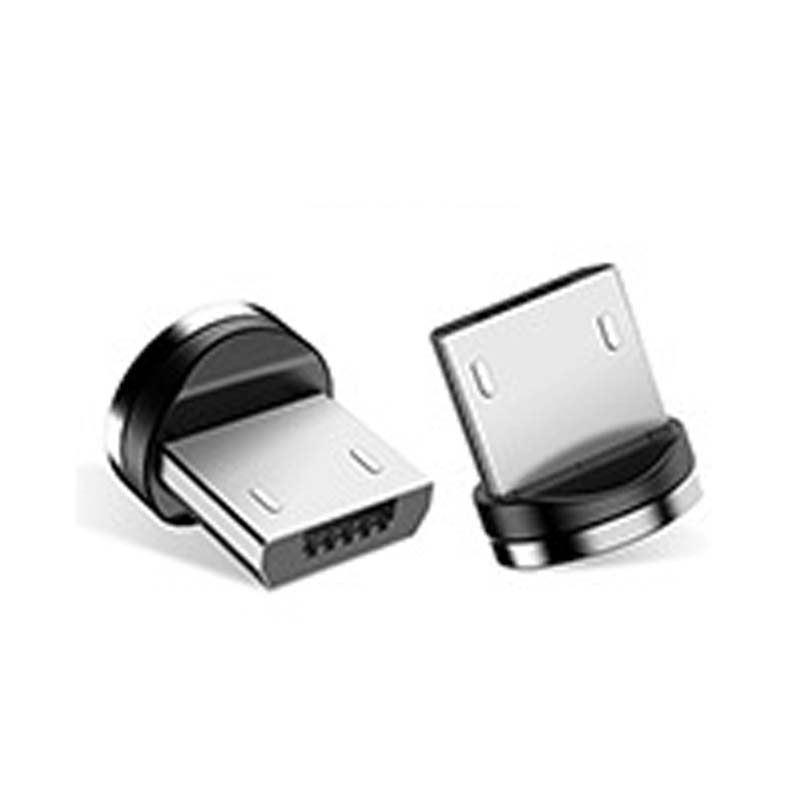 Baseus-cargador magnético para teléfono móvil, interfaz de dos imanes, usb tipo c, micro usb, accesorio de carga
