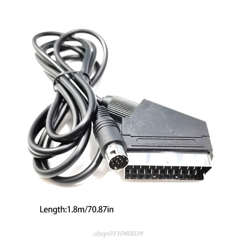RGB Scart Lead cable For Sega -Mega Drive 2 -Genesis 2 Megadrive 2 MD2 RGB AV Scart Cable 1.8m D11 20