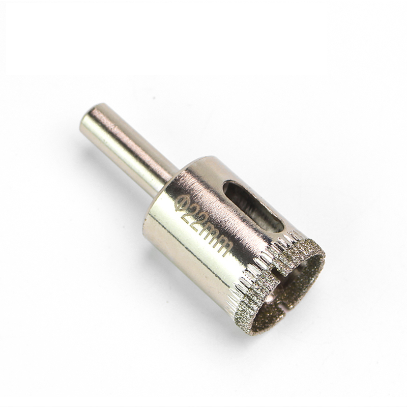 Sierras de copa de diamante, juego de brocas de núcleo hueco para revestimiento de diamante, acero al carbono para vidrio, 6-60mm, 1 Brocas de diamante