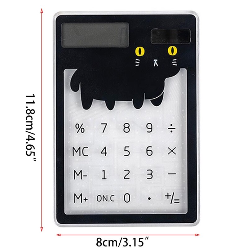 cute cartoon 8-digit calculator Solar energy mini Portable calculator kawaii AXYF