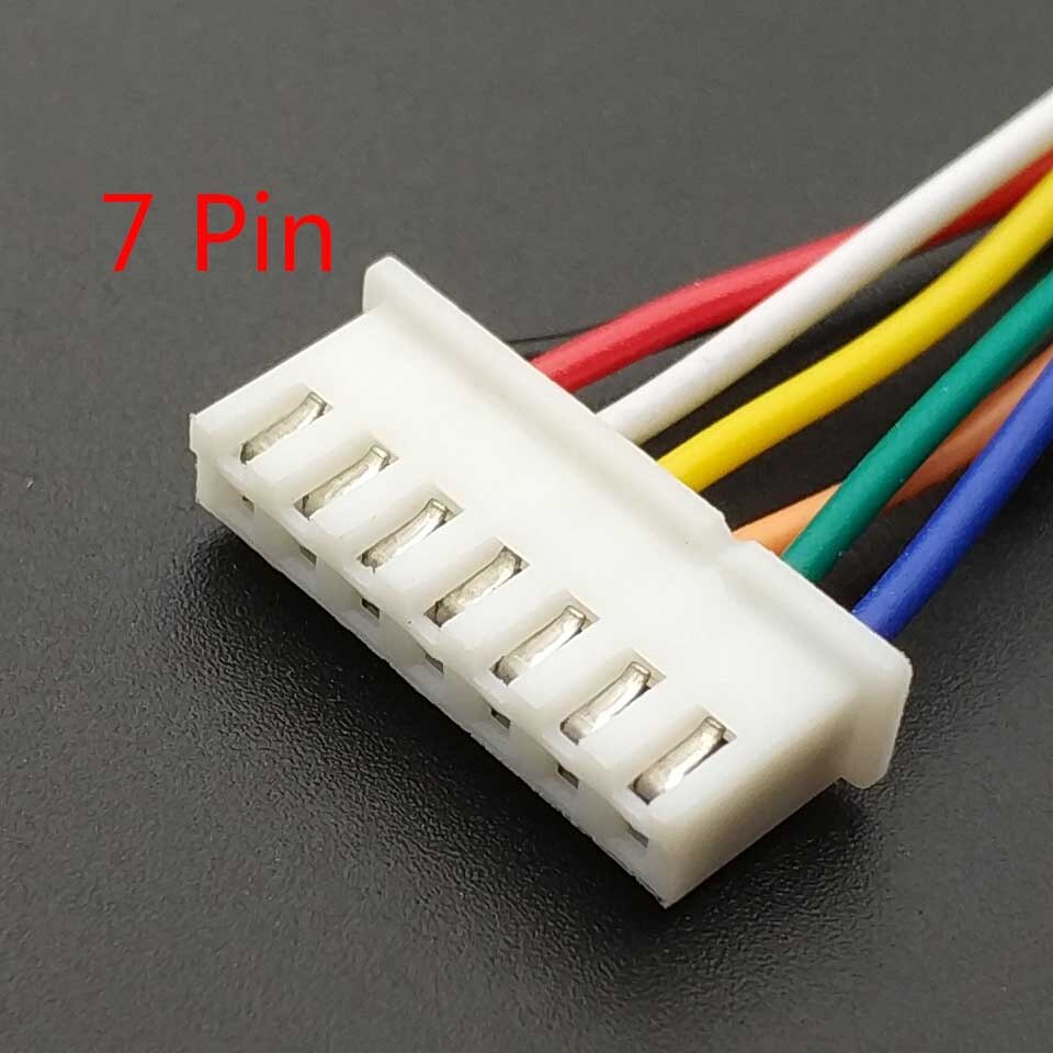 10 PCS XH 2.54 JST Connector Plug Wire Cable 20cm Long 26AWG 2/3/4/5/6/7/8/9/10/11/12P + XH 2.54 Connector plug Male connector: XH 2.54 7P