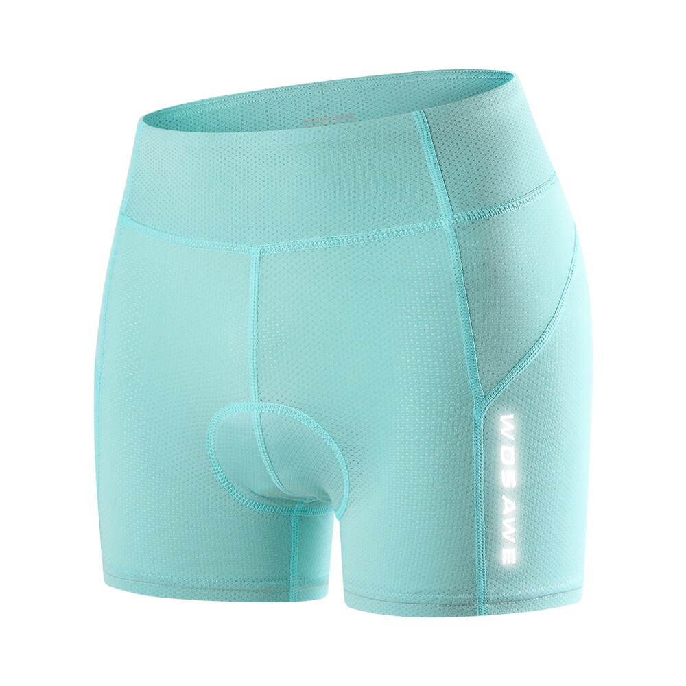 WOSAWE pantaloncini da bici da donna intimo da ciclismo 3D imbottito MTB Mountain Bike pantaloncini da ciclismo Design ergonomico: Blue Shorts / S