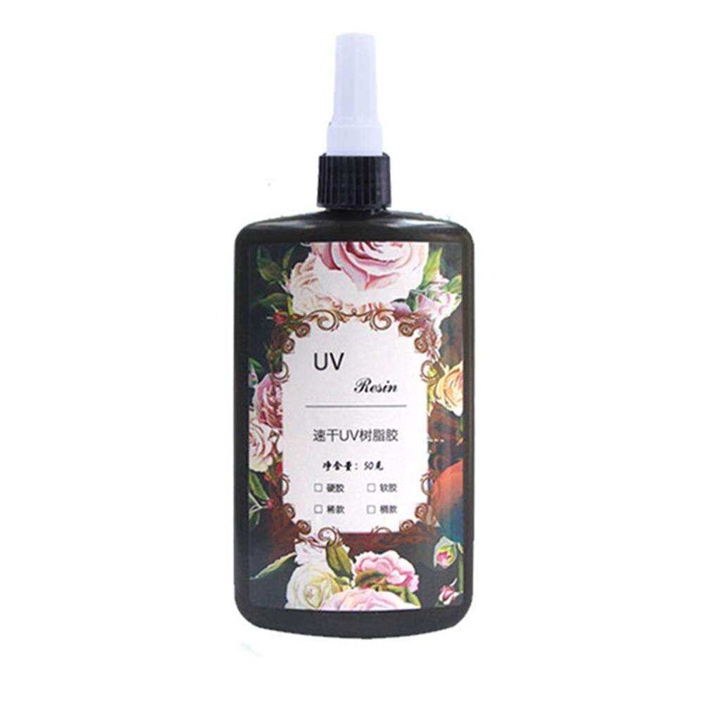 Uv-diy transparante kristallijm 25g/50g harde transparante kristallijm voor het uitharden van kristallen in het sieradenproces 20 j 2