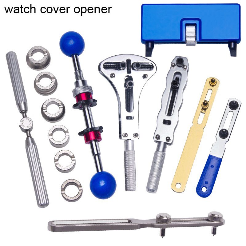 Massief Stalen Horloge Back Cover Opener Gereedschap 2 3 Klauwen Schroef Horloge Case Remover Open Wrench Horlogemaker Repair Tool Kit set