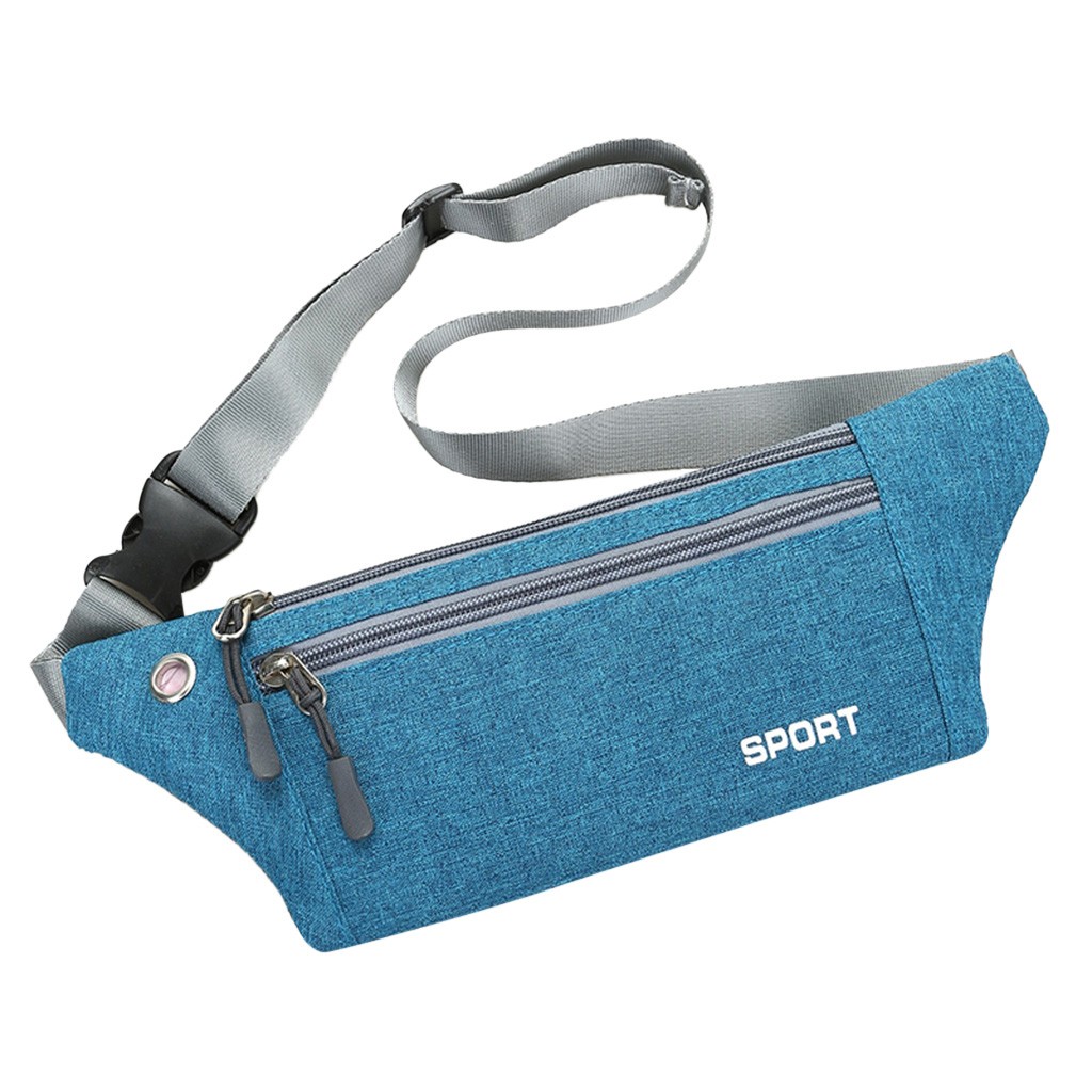 Women Men Waist Bag Fanny Pack Multi-function Pockets Outdoor Sport Leisure Waist Packs Versatile Shoulder Messenger Bags #814: SB