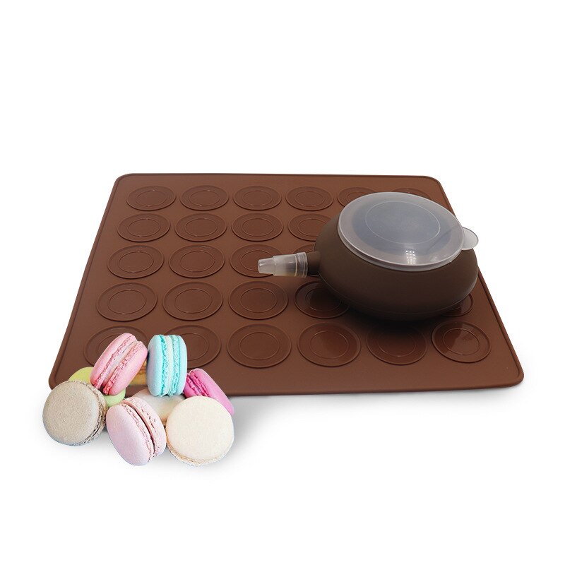 Bitterkoekje Kit Macaron Siliconen Mat Non-stick Bakvorm Set 48 Capaciteit Macaron Pot Taart Decoreren Leveringen
