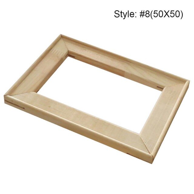 Practical Blank Frame Wooden Frame Art Frame Draw Furniture Arts and Crafts Beautiful Decorative Painting: 50x50