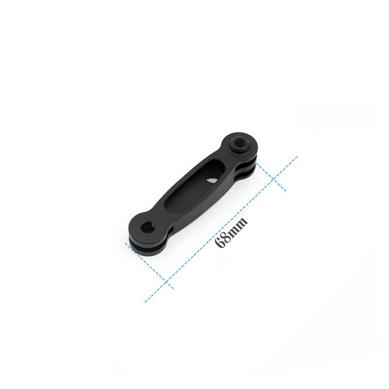 Til gopro tilbehør cnc aluminium mount hjelm arm forlænger stang selfie stick 3 vej til go pro hero 8 7 9 sjcam xiaomi  yi 4k: 68mm pol
