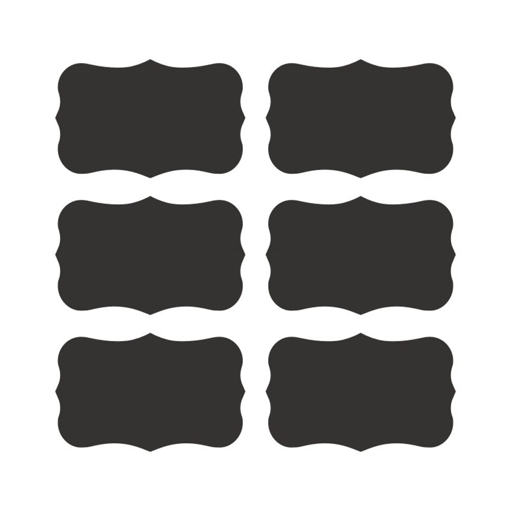 Sticker 36pcs /Set Blackboard Stickers Craft Kitchen Jar Storage Box Label 5cm X 3.5cm Black Spice Blackboard Sticker Blackboard